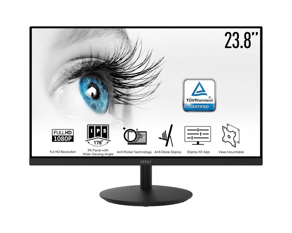 MSI Pro MP242 24吋 IPS FHD 75Hz 文書防眩光顯示器