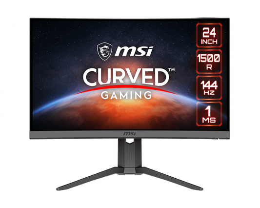 MSI G24C6P 23.8吋 VA FHD 144Hz 1500R曲面電競顯示器