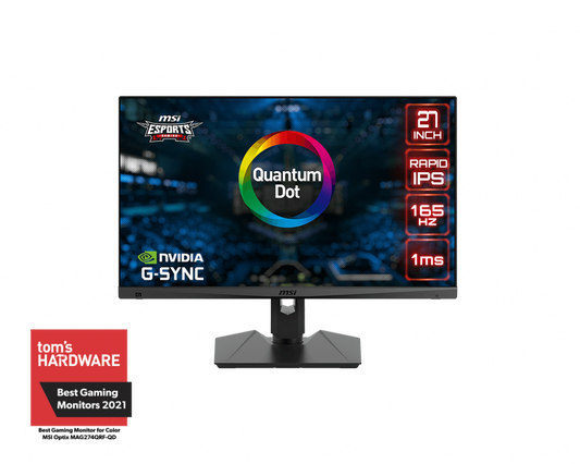 MSI MAG274QRF-QD 27吋 Rapid IPS WQHD 165Hz Quantum Dot 電競顯示器